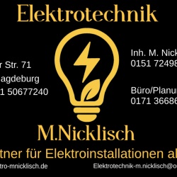 Elektrotechnik/Gebäudeservice M.Nicklisch