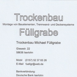 Trockenbau Füllgrabe